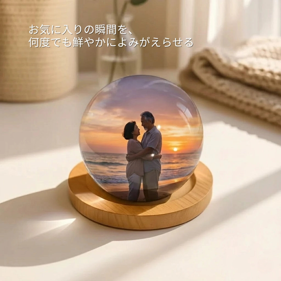 ITOSHISA™ メモリア・クリスタル | 想い出を映すパーソナライズ動画オーブ